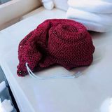 AfricanFabs Afrikaanse spons / net sponge - traditionele SAPO spons / Ghanese scrub spons - Bordeaux rood