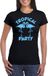 Bellatio Decorations Tropical party T-shirt dames - met glitters - zwart/blauw - carnaval/themafeest XXL
