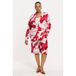 YOEK short bermuda taille haute jambes larges rouge
