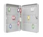 Wedo 10260837X sleutelkast (voor 110 sleutels, gepoedercoat plaatstaal 28 x 6 x 37 cm, veiligheidsslot inclusief 2 sleutels) lichtgrijs
