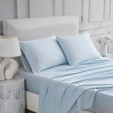 Linen Closet Ultieme Percal Lichtblauwe Queen Set Laken 4-delige Set