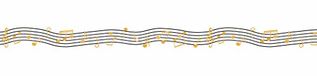 Ursus Masking Tape, Muzieknoten, goud, 15 mm x 10 m