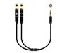 Adapterkabel – audio-adapter 3,5 mm jack naar 3,5 mm jackbus, 30 cm lang, ideaal voor het aansluiten van audioapparaten