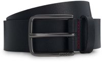 HUGO Leren riem Gerik Lam Belt W115 Dark Brown donkerbruin