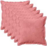 vidaXL - Kussensloop - 6 stuks - Roze - 35 x 35 cm - Katoensatijn