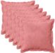 vidaXL - Kussensloop - 6 stuks - Roze - 35 x 35 cm - Katoensatijn