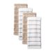 KitchenAid Albany Keukenhanddoeken, 4 stuks, beige (Milkshake Tan) en wit, 40,6 cm x 66 cm