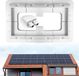 Panneau solaire support set - 7 pièces - blanc
