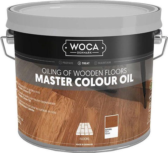 Woca Master Colour Oil Naturel - 2,5L - Mat - Voor Hout - Krasvast