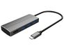 PremiumCord adapter USB 3.1 type C stekker op HDMI-bus + 3xUSB 3.0, aluminium