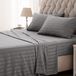 SLEEP ZONE Gestreepte verkoelende queensize lakenset
