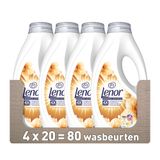 Lenor 4x Vloeibaar Wasmiddel Amber & Orchidee 20 Wasbeurten 900 ml