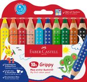 Faber-Castell Grippy XXL Jumbo Kleurpotloden Etui 10 stuks