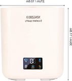 Merkloos Draagbare mini-was- en droogcombinatie - Grote capaciteit 7 liter - Automatische kleine wasmachine - Touchscreen - Appartement (Beige)