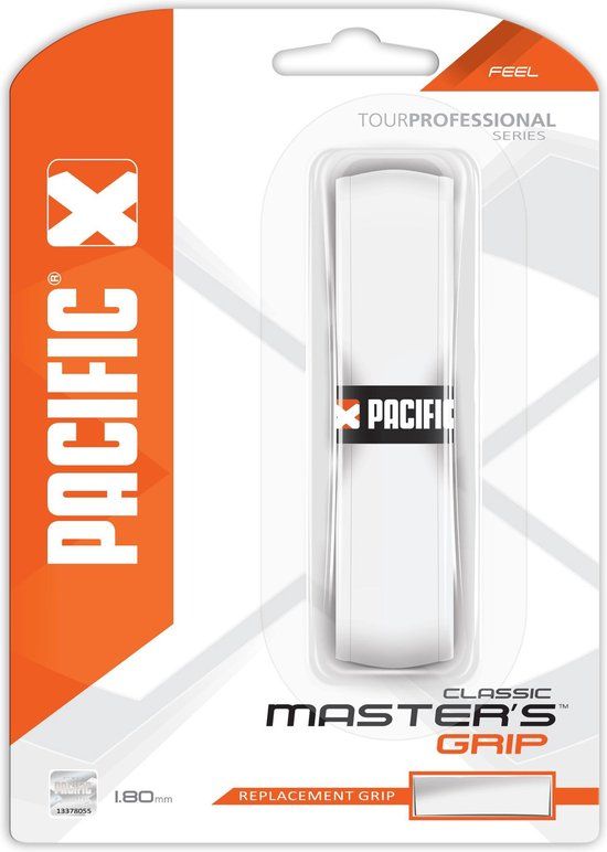 Pacific Masters Grip Classic Feel Tennis Grip - 1.80mm - White