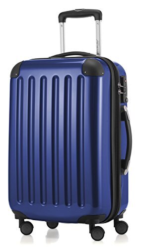 Hauptstadtkoffer - Alex - 4 dubbele wielen handbagage hardshell uitbreidbare koffer 55 cm trolley, TSA, donkerblauw