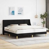 vidaXL Bedframe Effen met hoofdeinde aansluitplaat