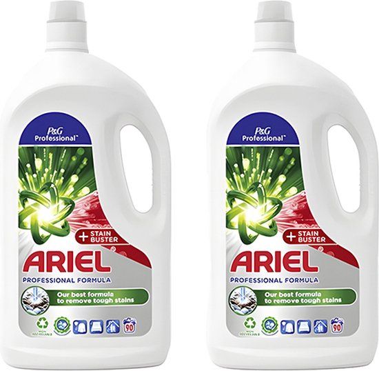 Ariel vloeibaar wasmiddel Stain Buster - 2-pack - 180 wasbeurten - 8L
