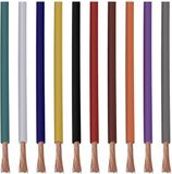Quadrios 22CW003 Assortiment draden 1 x 0.34 mm² Wit, Blauw, Bruin, Oranje, Groen, Geel, Grijs, Violet, Zwart, Rood 1 set(s)