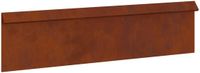 vidaXL Slakkenhekje 100 x 3,5 x 25 cm weervast staal roestkleurig