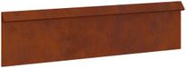 vidaXL Slakkenhekje 100 x 3,5 x 25 cm weervast staal roestkleurig