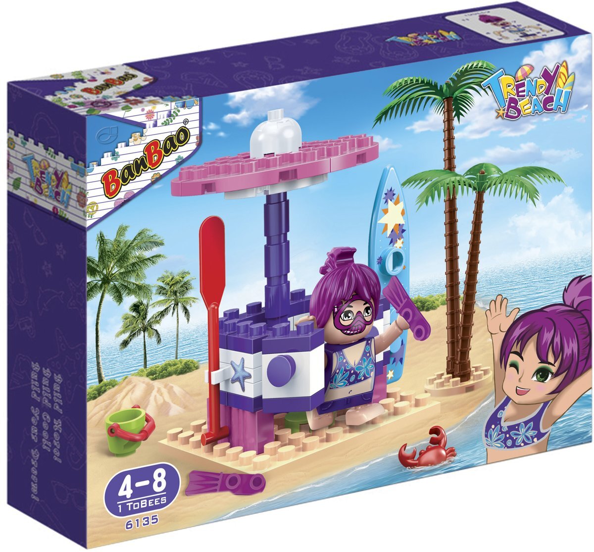 BanBao 6135 Construction Toy, Building Blocks