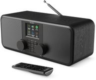 Majority Rostock - Internetradio - DAB+/FM - Bluetooth - Dubbele Wekker - Podcastspeler - Zwart