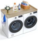StarTech Latios Aanrechtblad voor Wasmachine en Droger - Houten Werkblad - 137 x 70 x 6,9 cm - Eiken