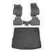 OMAC 7548444-250 Ensemble de tapis de sol noir, ETP (élastomère thermoplastique)