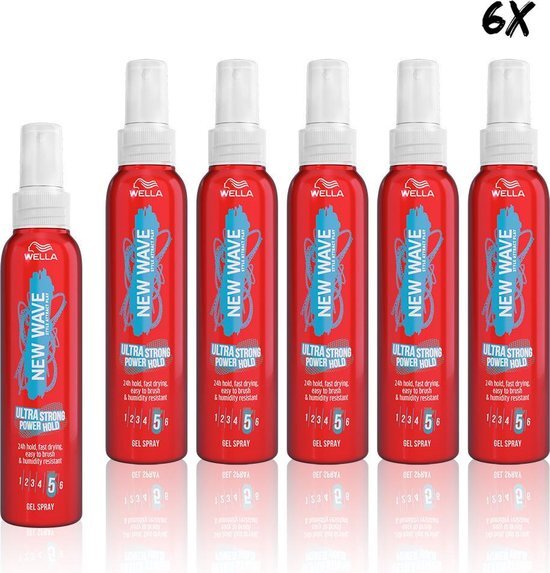 Wella New Wave Power Hold 6x150ml Gelspray