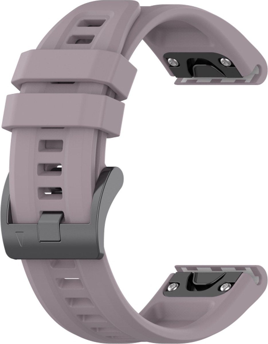 Intercella Siliconen bandje - paarsgrijs - geschikt voor Garmin Fenix 5S/5S Plus/6S/6S Pro/7S