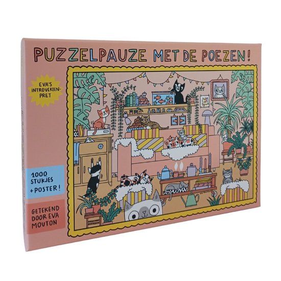Standaard Uitgeverij Eva's introvertenpret: Puzzelpauze met de poezen! Legpuzzel 1000 stukjes