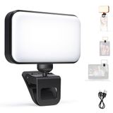 NEEWER Instapversie LED Selfie Licht, 54 LEDs Plastic Clip op Telefoon Vullen Verlichting voor iPhone, CRI88 650mAh, Draagbaar voor Computer Laptop Webcam Zoom Video Conferentie Make-up Opname, N8