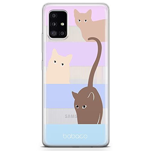 ERT GROUP mobiele telefoonhoesje voor Samsung A51 5G - Babaco patroon Cats 014