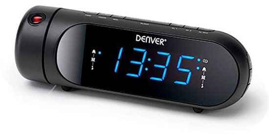 Denver CPR700 Wekkerradio met Projectie - Zwart