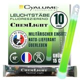 Cyalume Technologies SA9-1027017AM Lichtstaaf, 15 cm, originele militaire ChemLight Lightsticks in groen (10 stuks)