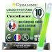 Cyalume Technologies SA9-1027017AM Lichtstaaf, 15 cm, originele militaire ChemLight Lightsticks in groen (10 stuks)