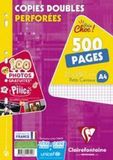 Clairefontaine Dubbele kopieerhoes A4 300 pagina's + 200 GRATIS Séyès 90g
