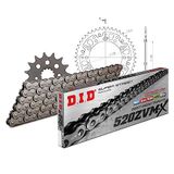Kettingset DID Kettingset Stealth 520ZVM-X / 110 klinknagel slot goud voor Honda NX Dominator 650 cc Bj. 1996-2000