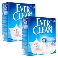 Ever Clean Extra sterk klonterende kattenbakvulling, ongeparfumeerd 2x10 l