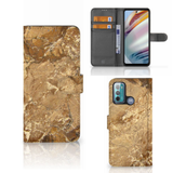 B2Ctelecom Motorola Moto G60 Bookcase Marmer Creme