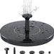NCD E-Commerce Handel GmbH Fontaine solaire, 13 cm, Noir, Plastique