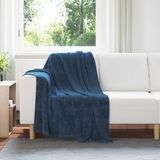 vidaXL - Dekentjes - 6 stuks - Marineblauw - 130 x 150 cm - 3.04 kg - Fleece