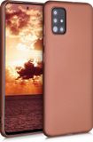 kwmobile telefoonhoesje geschikt voor Samsung Galaxy A51 - Hoesje voor smartphone - Back cover in metallic brons
