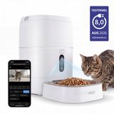 Princess Automatische Voerbak - HD Camera & Smart - 6 Liter – Kat & Hond - App‑Bediening – Geplande Voeding – Roestvrijstalen Kom – Back-up Batterij - Voerautomaat - Voerdispenser - 610065