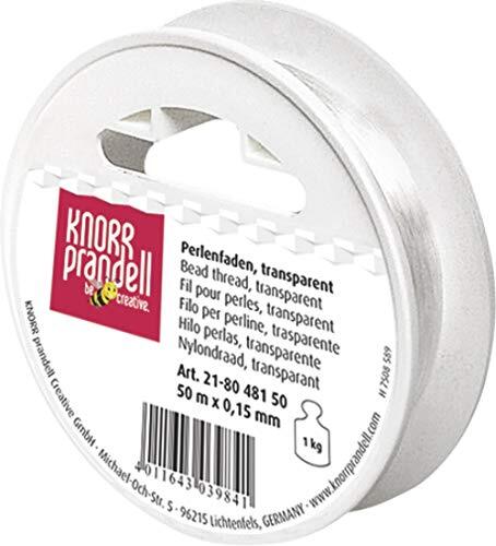 Knorr Prandell KnorrPrandell 8048150 Perlondraad, 50 m - 0,15 mm diameter, transparant