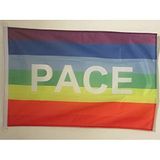 AZ FLAG Bootvlag Vrede regenboog (Pace) 90x60 cm