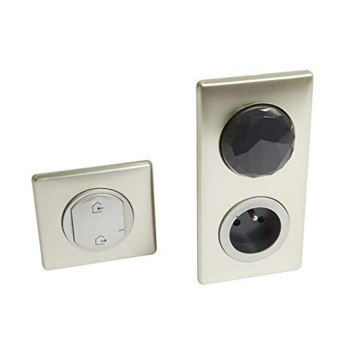 LEGRAND 067770 Céliane Starterset met netatmo, 1 control-stopcontact, 1 aan/uit-schakelaar, titanium