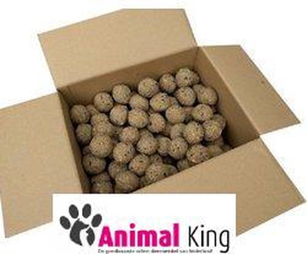Animal King Mezenbollen zonder netje - 50 stuks - Buitenvogelvoer