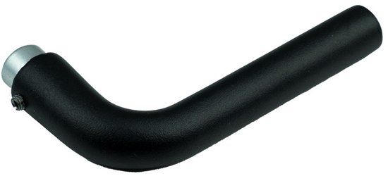 AMI Deurkruk gatdeel - L-model - aluminium - zwart ral 9005 STR